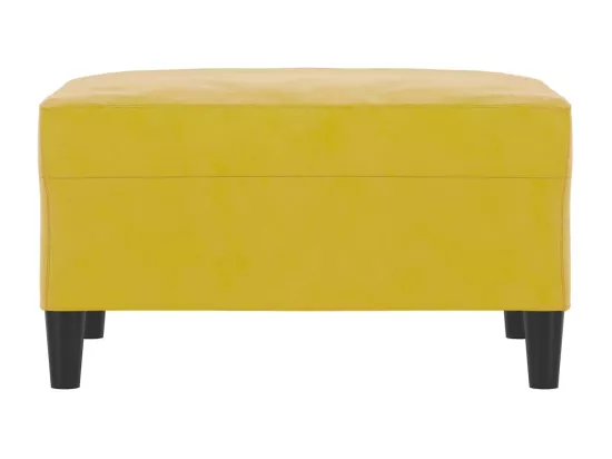 Repose-pied Jaune 70x55x41 cm Velours