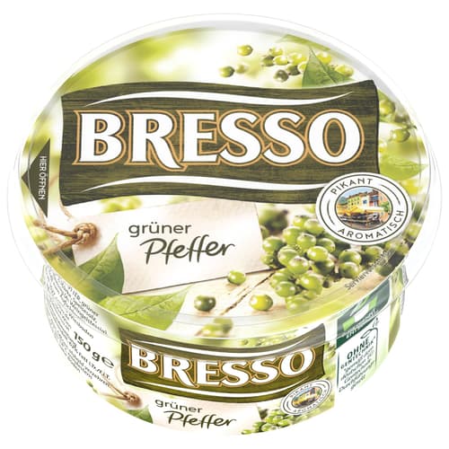 Bresso Frischkäse grüner Pfeffer
