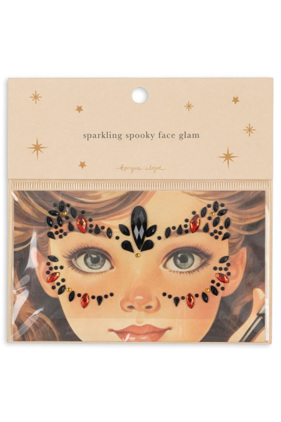 Konges Sløjd Halloween Face Jewels Ks102198 red black
