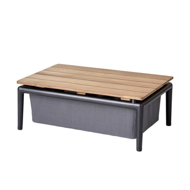 Cane-Line Conic box salontafel 74x52 grijs