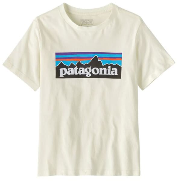 T-shirt PATAGONIA K'S P-6 LOGO T-SHIRT BIRCH WHITE