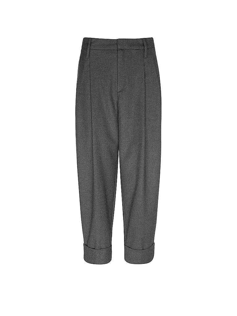 MAC Marlenehose Wide Leg MAYFAIR grau