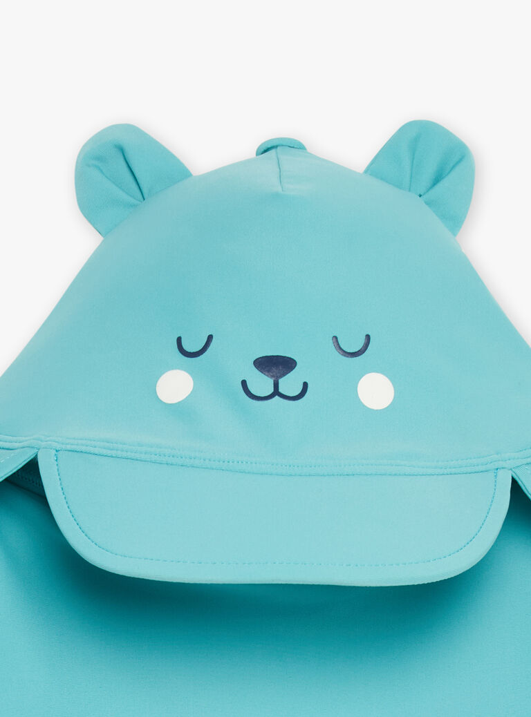 Chapeau de bain turquoise