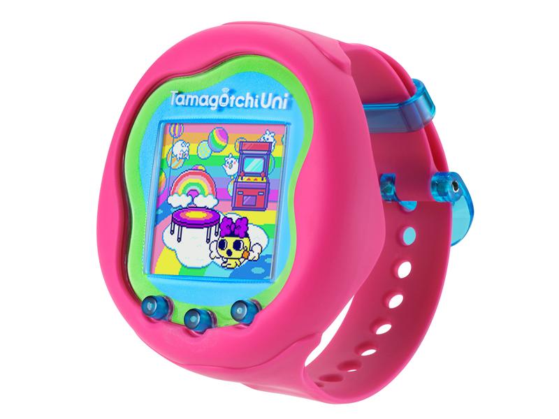 BANDAI Tamagotchi Uni Rosa Virtuelles Haustier mit Armband