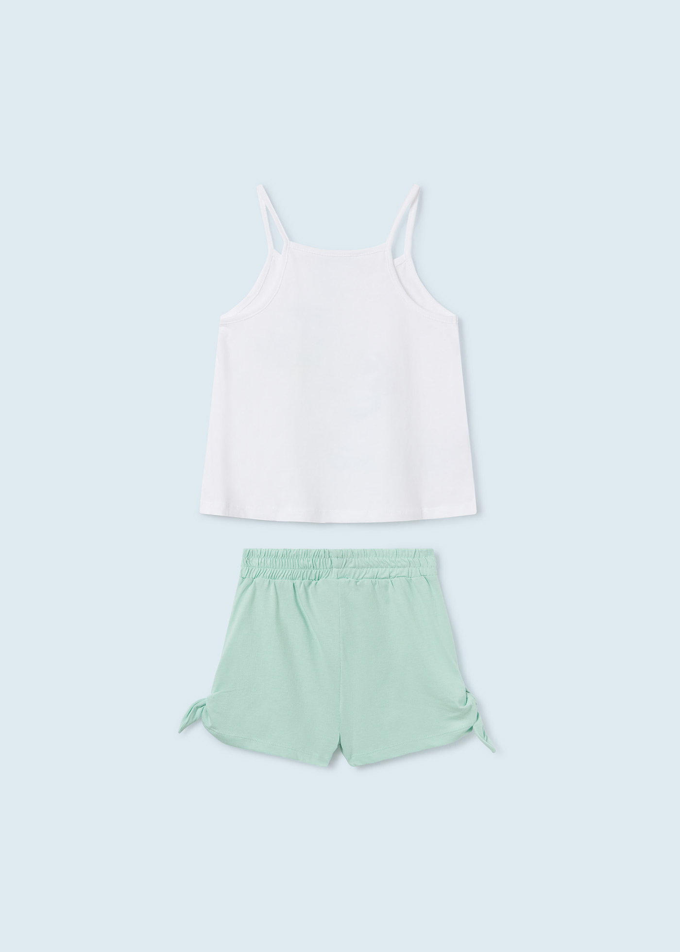 Conjunto de duas peças em algodão sustentável para meninas