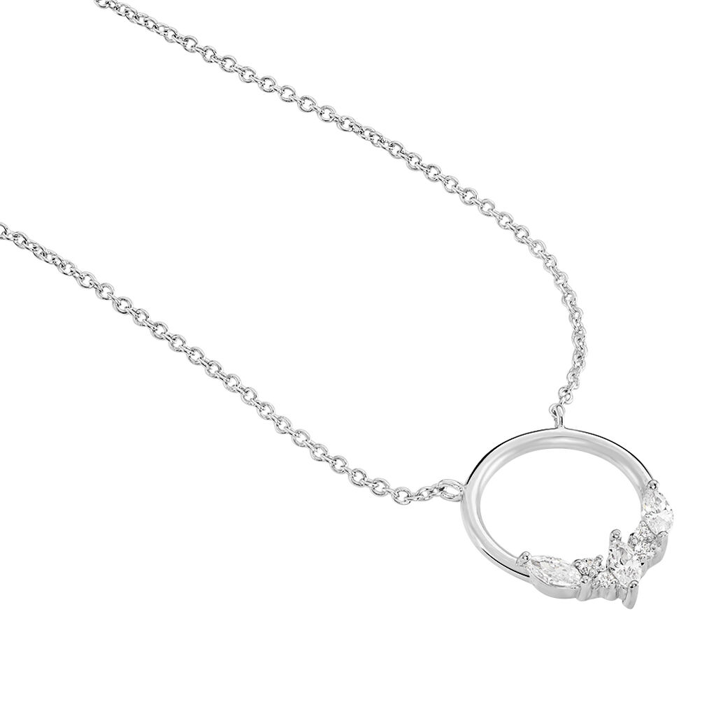 Collier Catiane Argent Blanc Oxyde De Zirconium