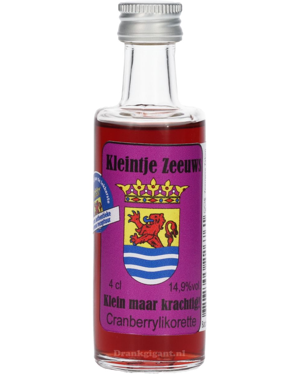 Kleintje Zeeuws Cranberry Likeur Mini 4 cl