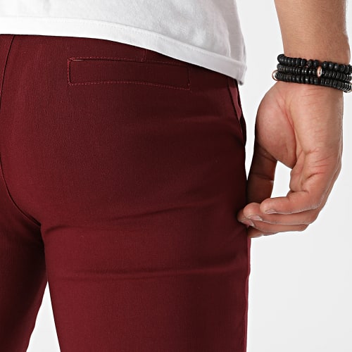Pantalon Chino Bordeaux