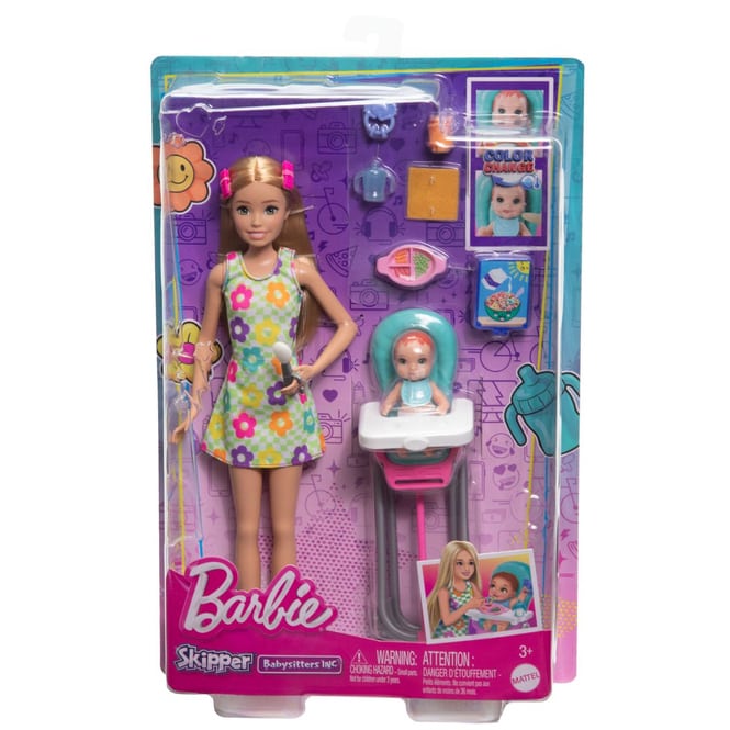 Barbie - Skipper Blond - Babysitter Spielset