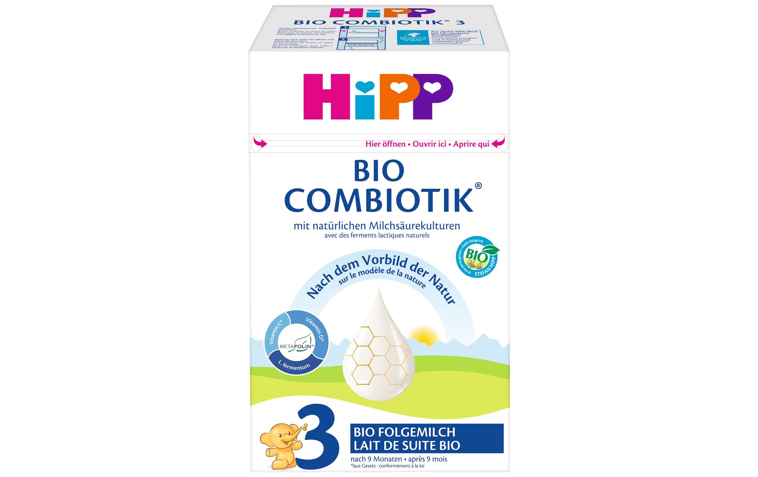 Folgemilch 3 BIO Combiotik 600 gFolgemilch für Babys ab 10 Monaten