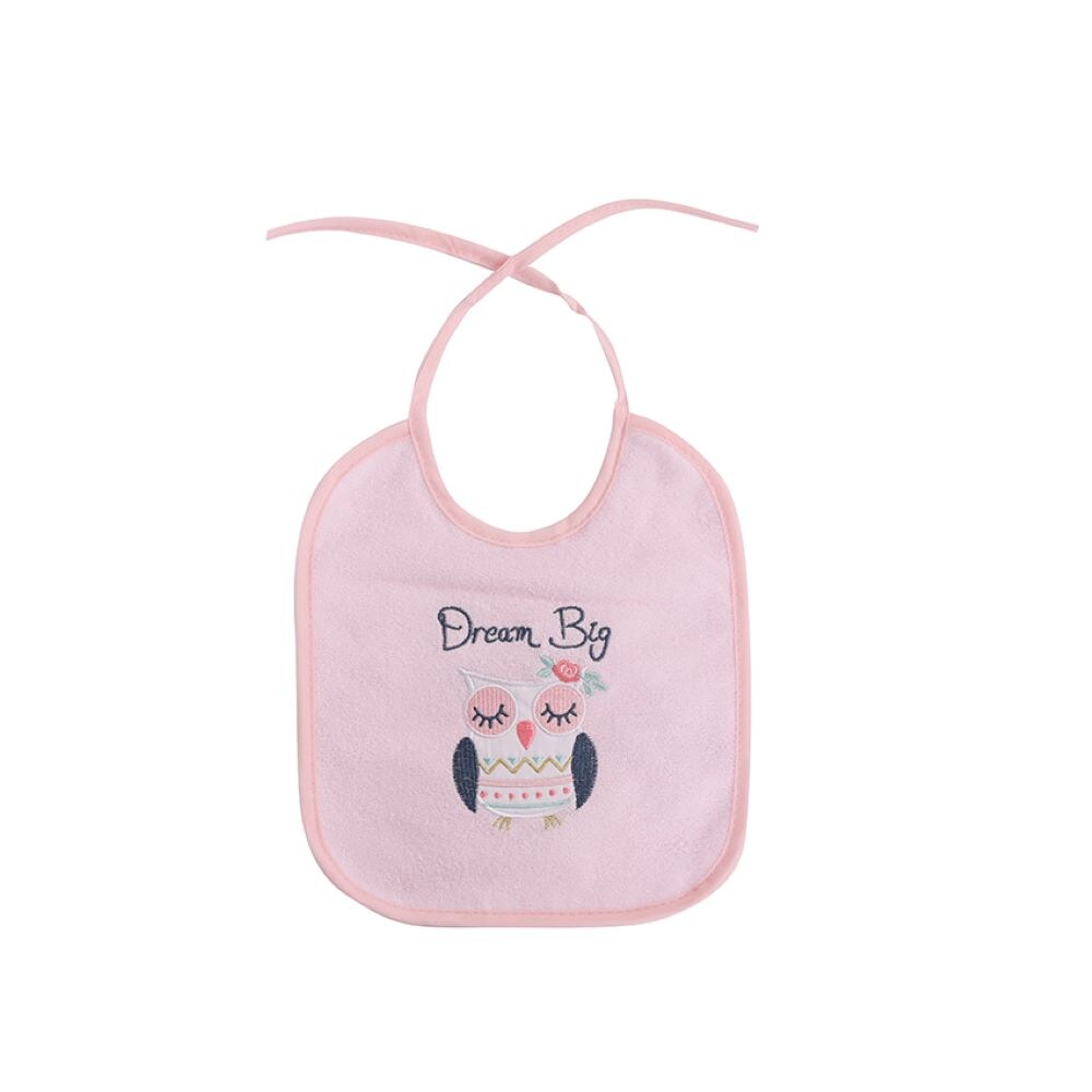 Baby Care Babylatz-Set 3-teilig, waschbar, zum Binden, einlagig, ab Geburt rosa