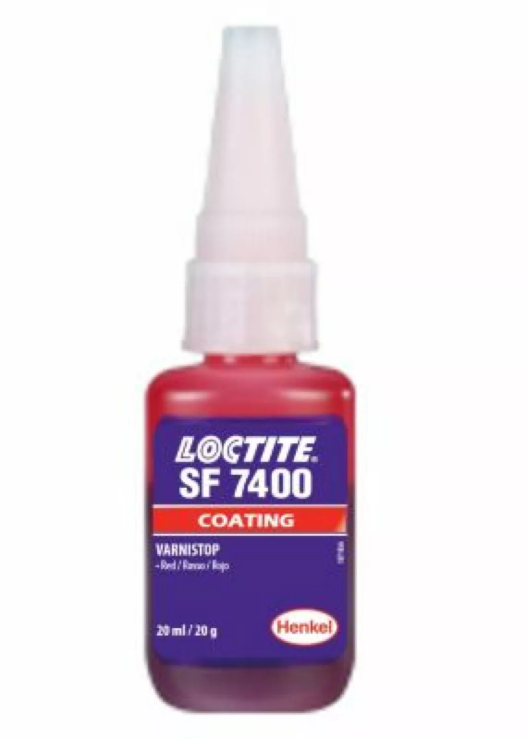 LOCTITE SF 7400 - Donkerrode zegellak op oplosmiddelbasis