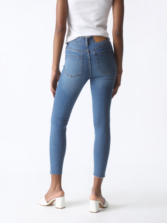 Calça jeans skinny de cintura alta - Ocean