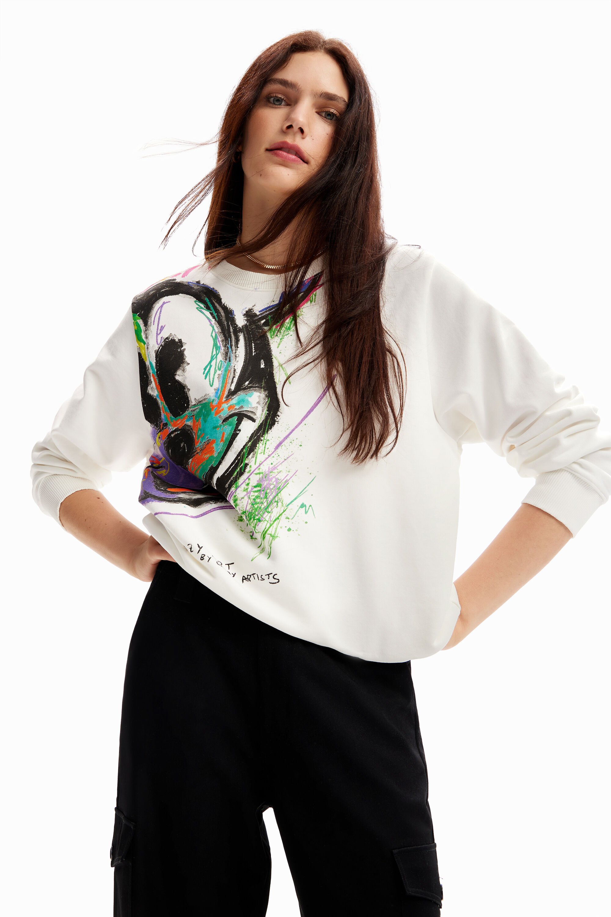 Sweat-shirt arty Mickey Mouse