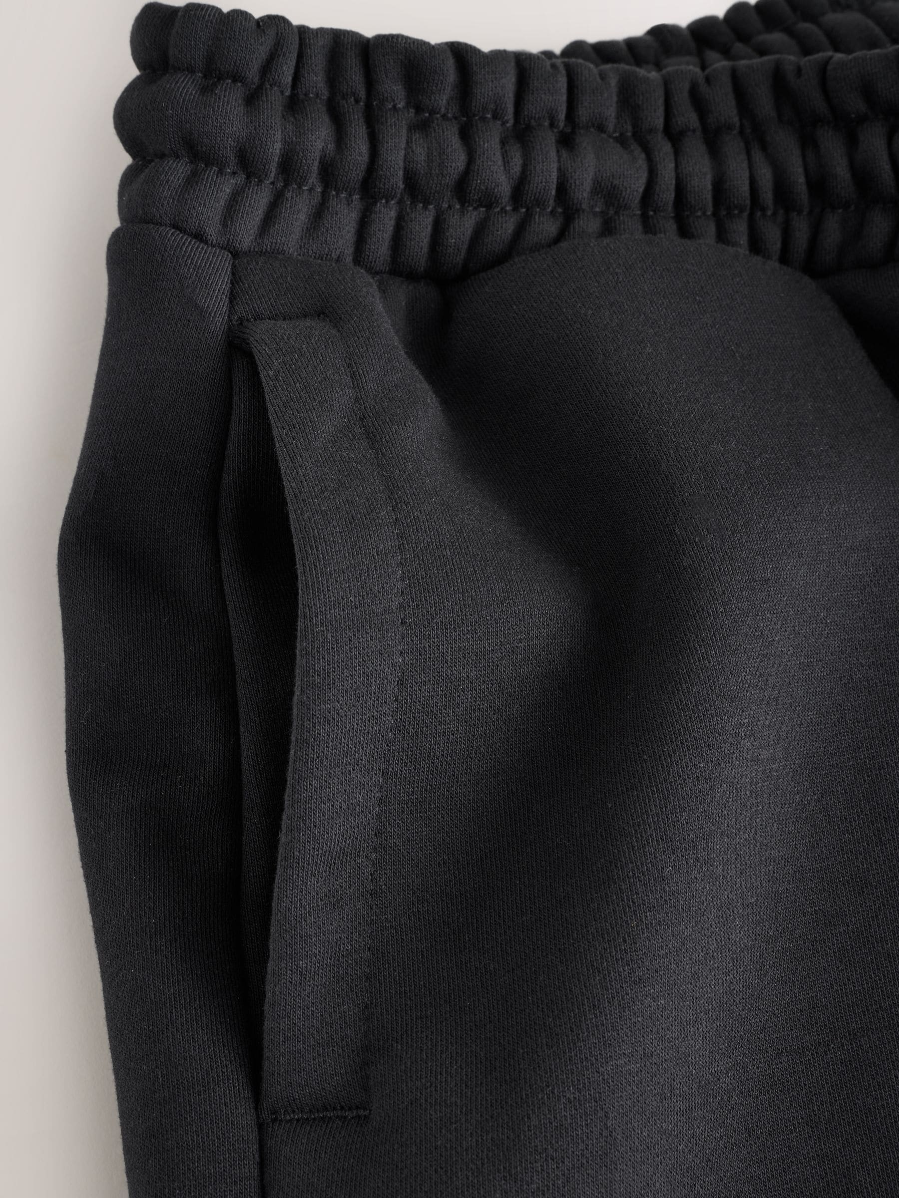Zwart - Straight fit - Katoenrijke Jersey Joggingbroeken