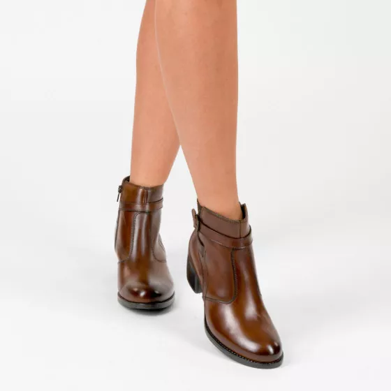 Bottines COGNAC MEGIS ELEGANT