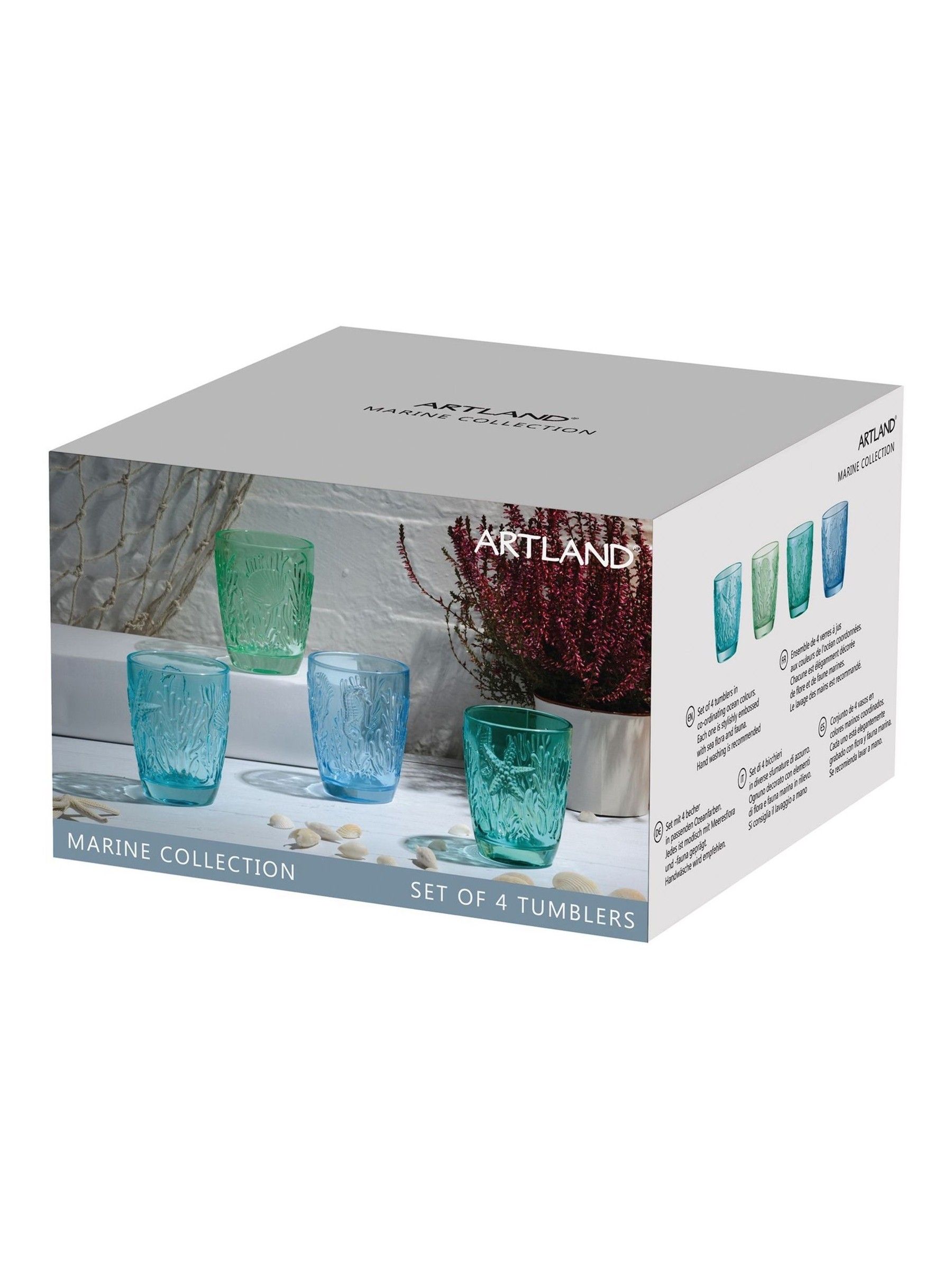 Artland Set of 4 Marine DOF Tumblers