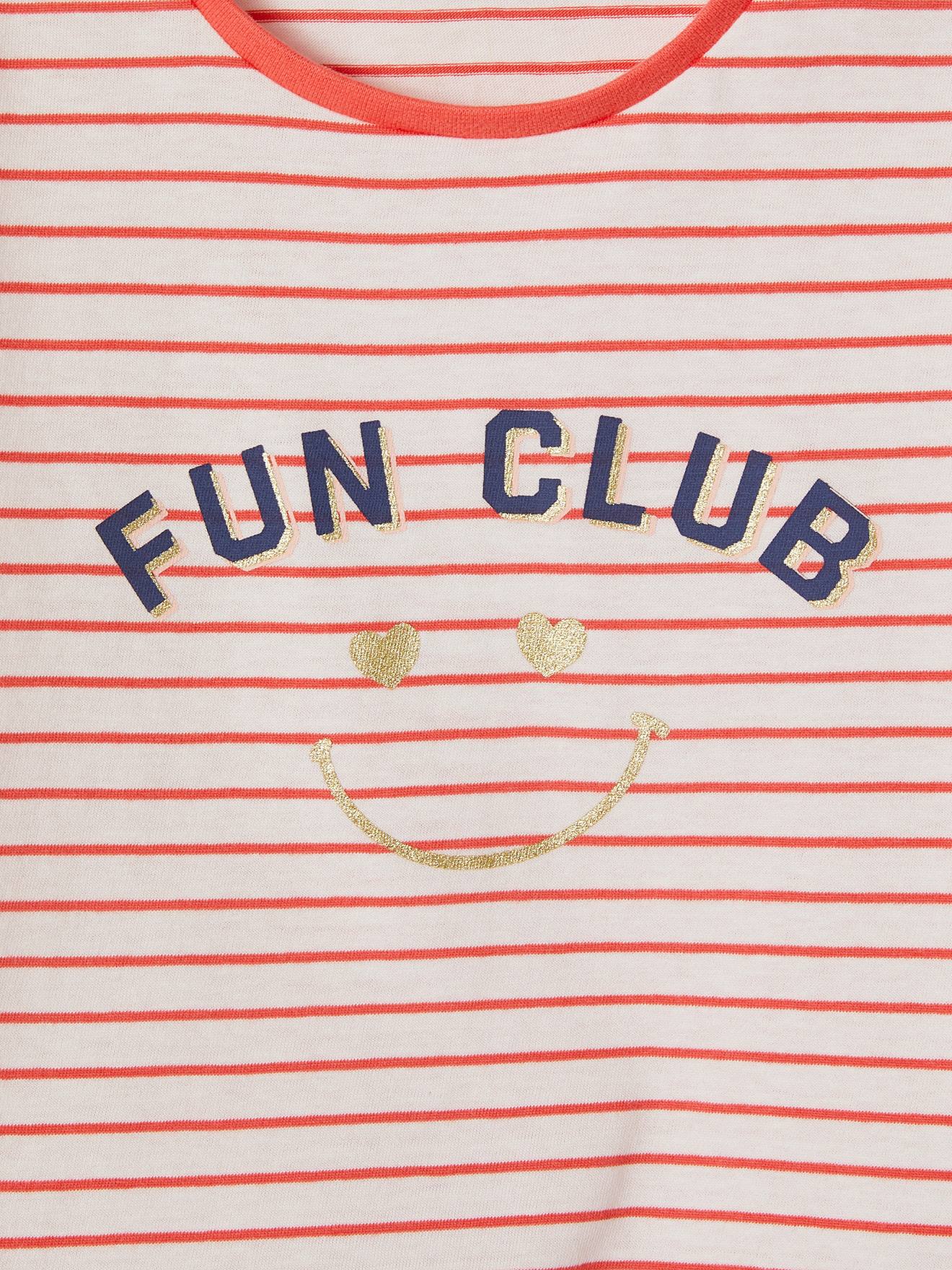Conjunto de pijama esportivo coral com shorts para meninas