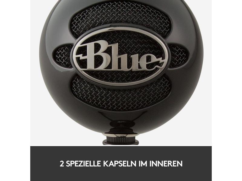 Blue Kondensatormikrofon Snowball Schwarz Desktop-USB-Mikrofon