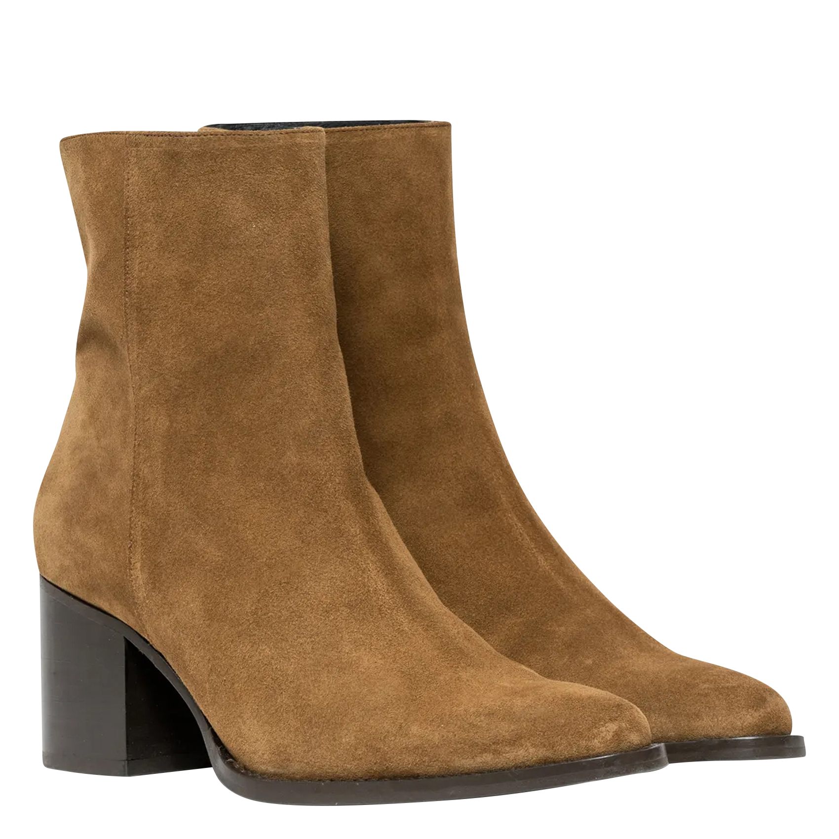 ELLA - Bottines en cuir velours | Vert