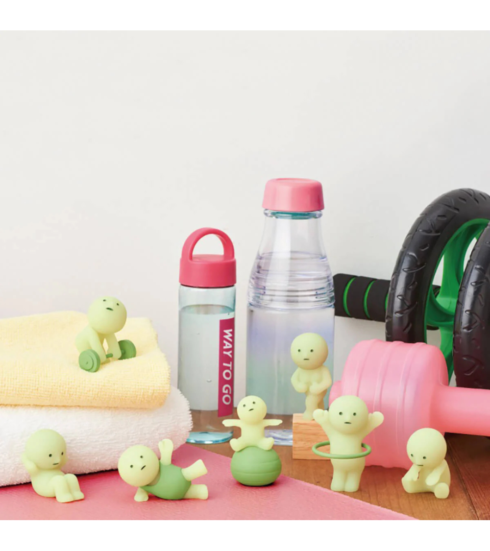 (6er Set) Miniatur Leuchtfiguren Glow in the Dark Überraschung Sammelfigur Fluoreszierende Aufsteller - Fitness