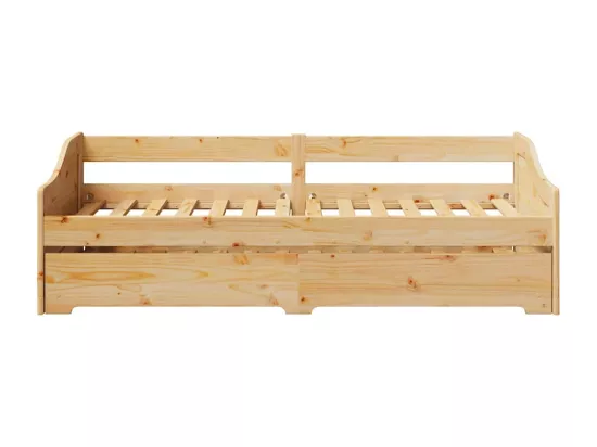 Lit de jour avec gigogne sans matelas IRUN 90x200 cm