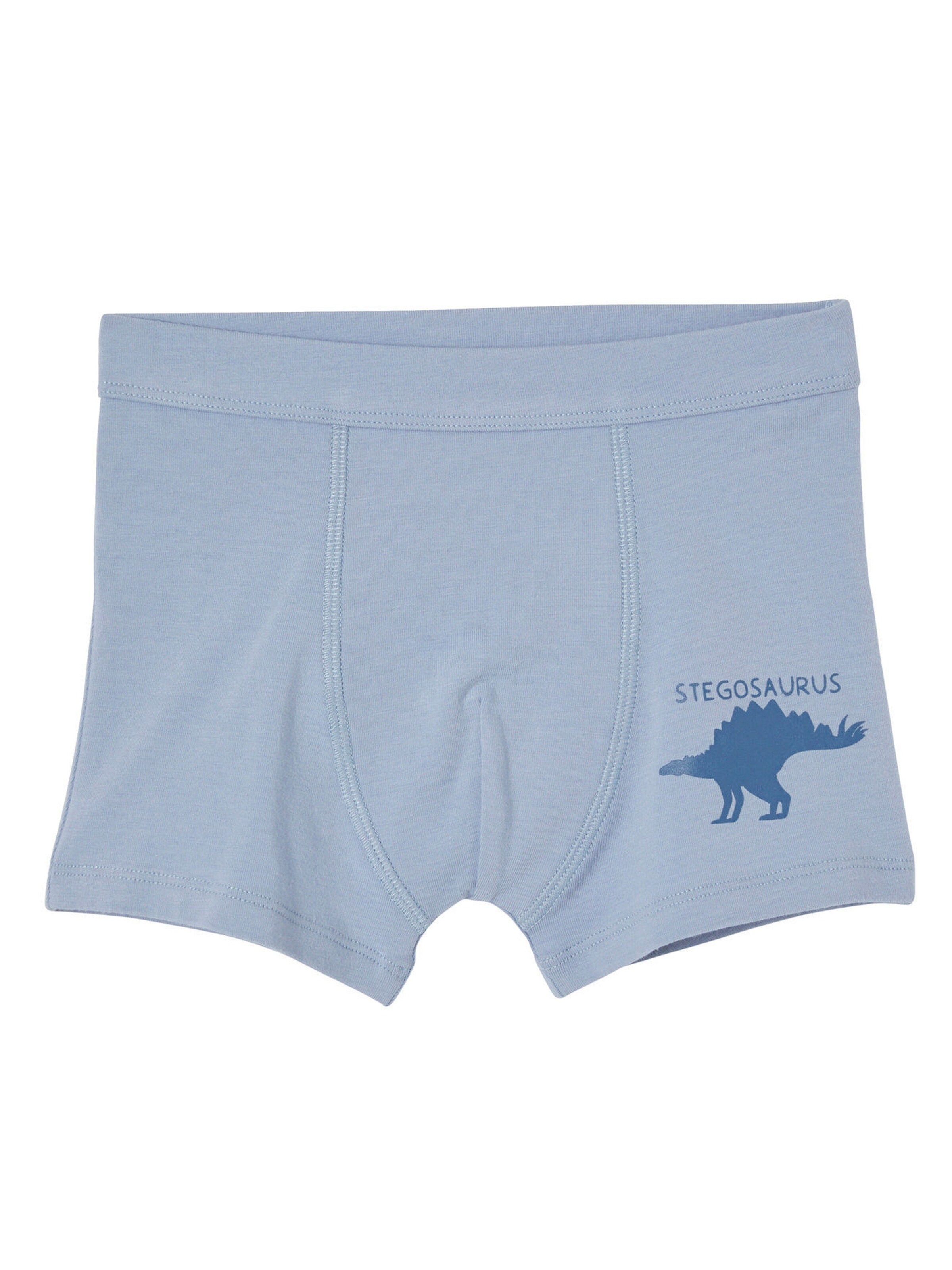 Vertbaudet 7er-Pack Jungen Boxershorts, Dinosaurier pack wollweiß