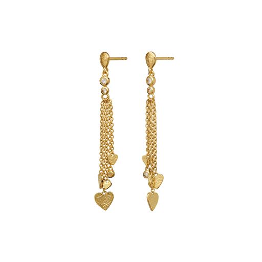 Maanesten Lolly Øreringe, 18ct Gold Plated