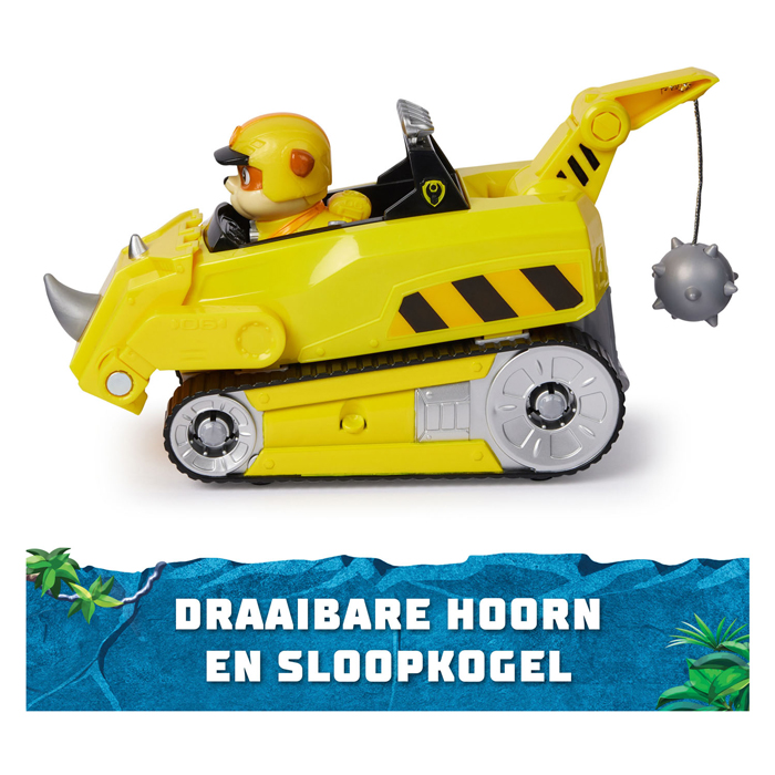 PAW Patrol Jungle Pups Voertuig Speelfiguur - Rubble Rhino