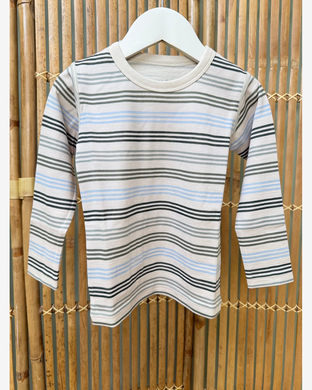 Trøye Langermet – Ull/Bambusviskose | Abba 3 Stripes