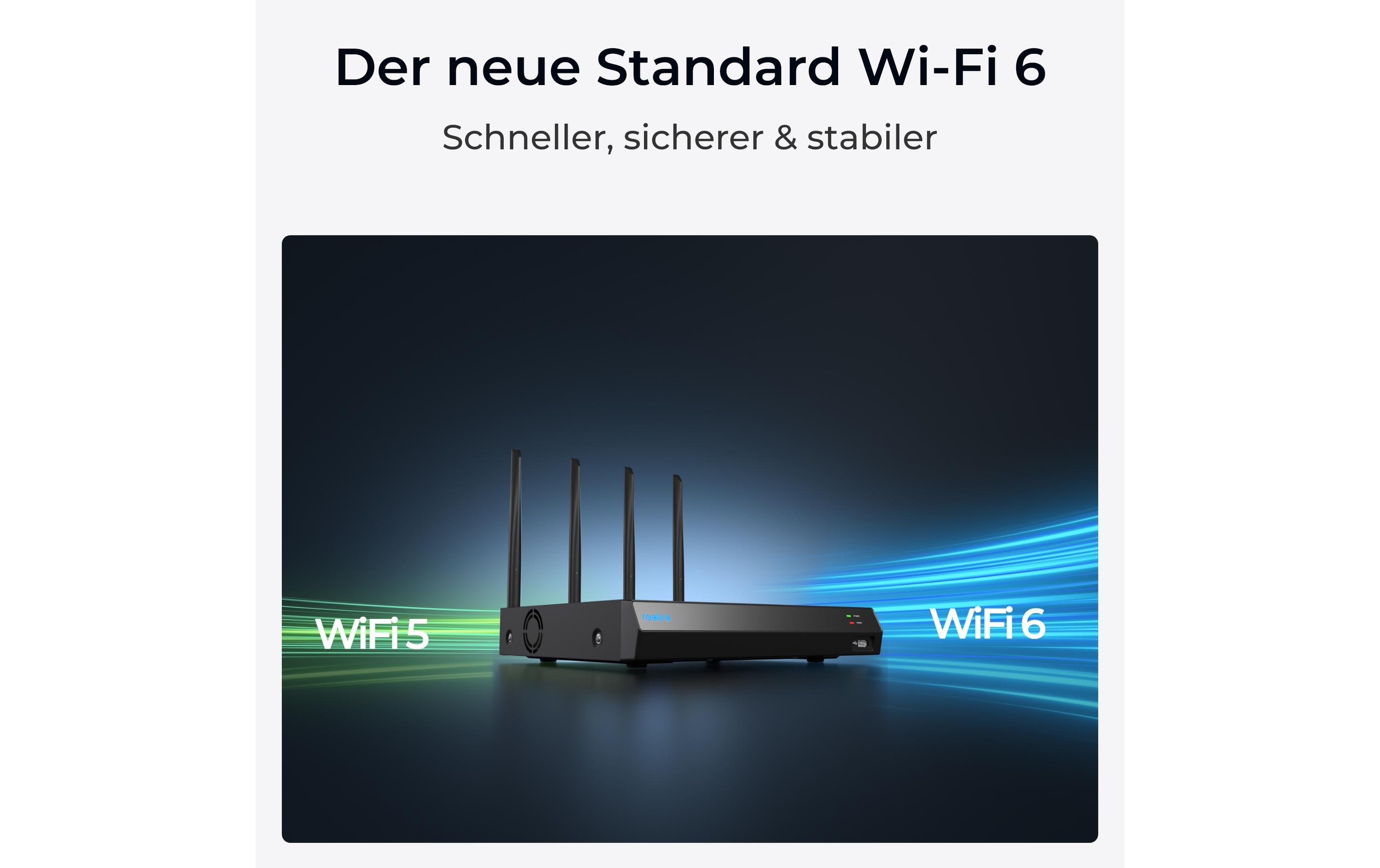 Netzwerkrekorder RLN12W 2 TB, 12 Kanal<br>12-Kanal Wi-Fi 6 NVR Recorder mit 2TB eigebauter HDD für 24/7 lokale Videoaufzeichnung
