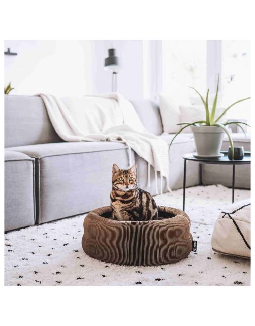 District 70 Maze - Kattenspeelgoed - 50 x 50 x 18 cm Bruin
