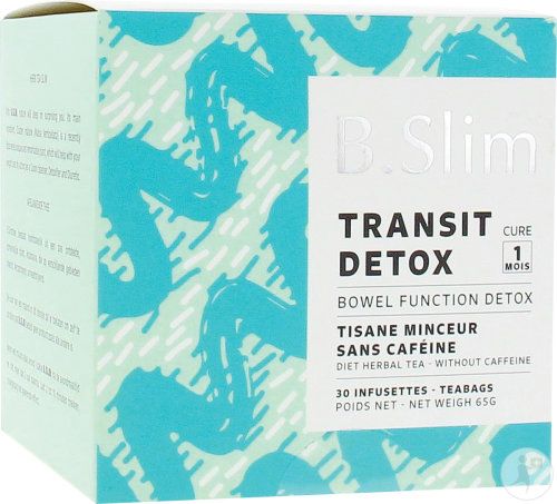 DietWorld B.Slim Transit Detox Tisane Minceur Sans Caféine 30 Infusettes
