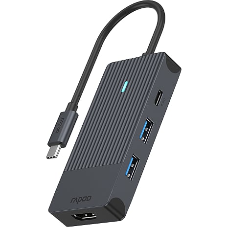 RAPOO multiport 4-i-1 USB-C adapter