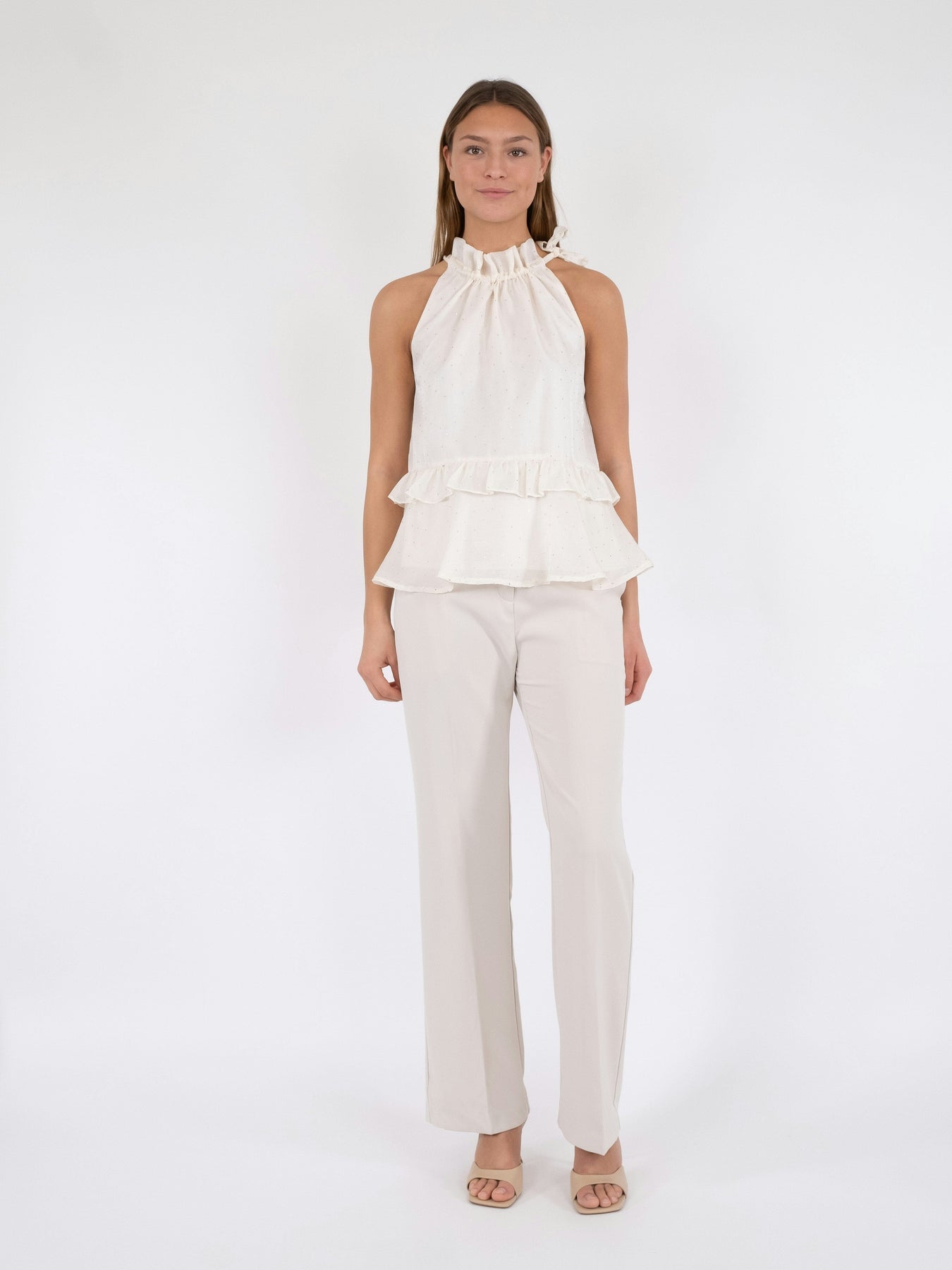 Neo Noir Margy Bedazzled Top creme