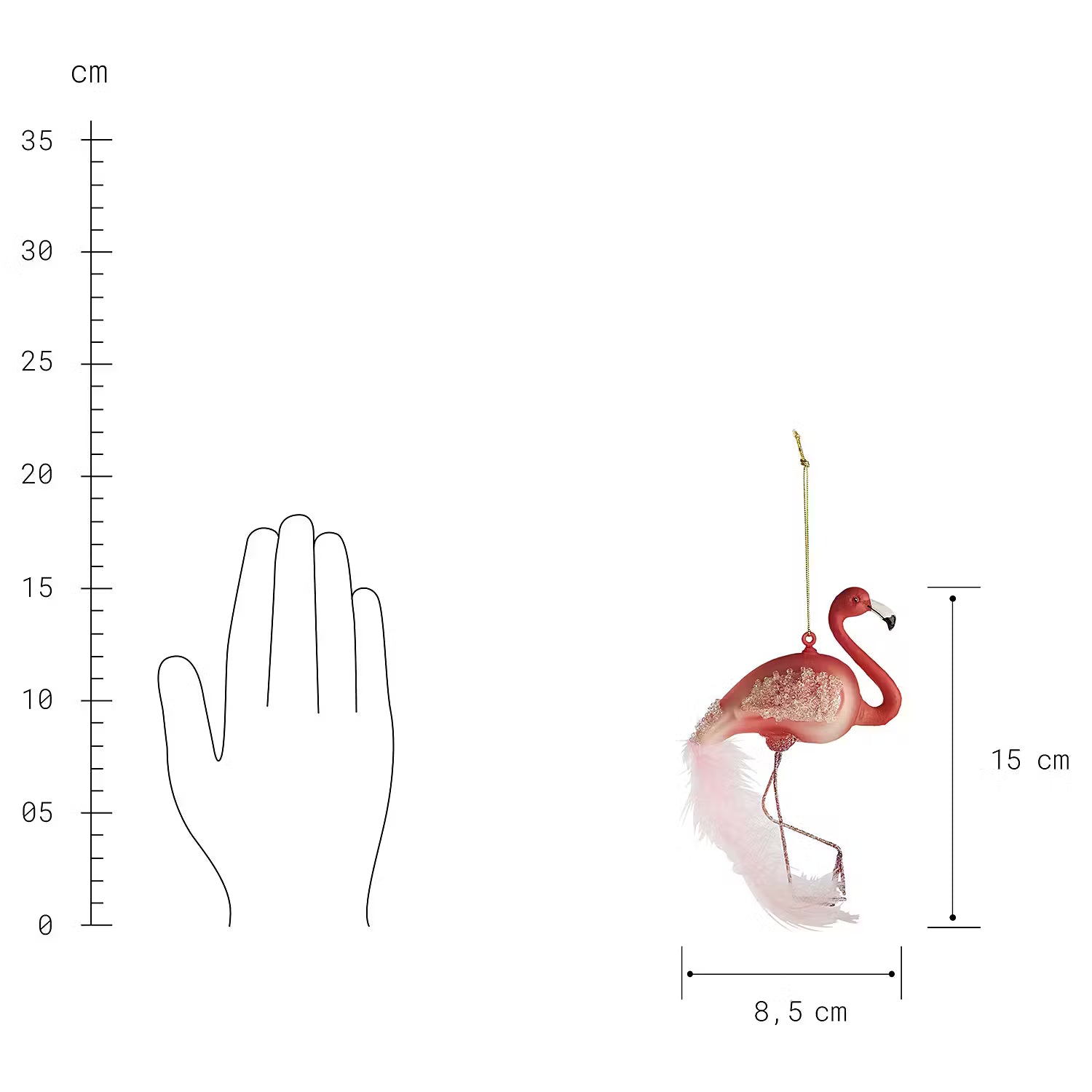 HANG ON Baumanhänger Flamingo