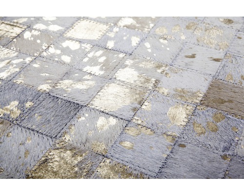 Leren tapijt Rocket 110 ivoor goud 120x170 cm (echt leer)