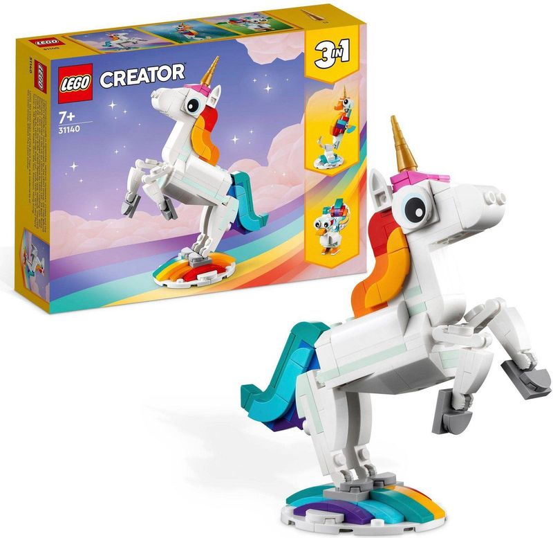 LEGO - 3-in-1 Magische Eenhoorn - Bouwset - Multicolor - 7+ Jaar