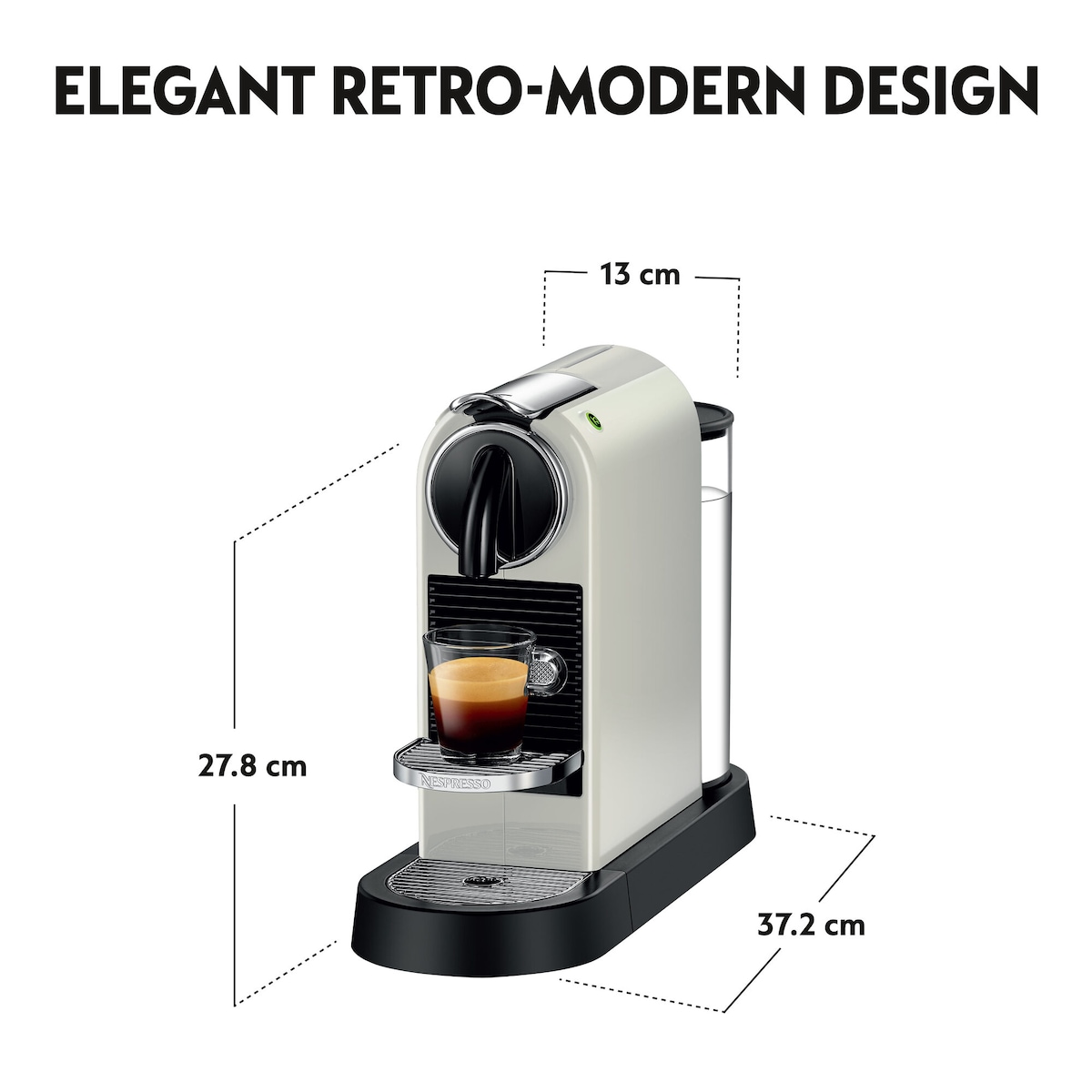 NESPRESSO® CitiZ kaffemaskin fra Delonghi, Hvit