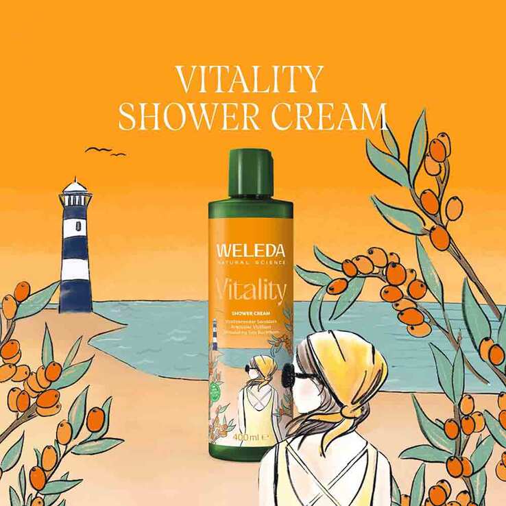 Weleda Vitality Shower Cream Sanddorn, 400 ml