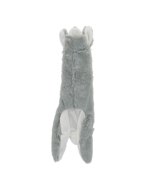 Adori Hondenspeelgoed Skinny Konijn - Knuffel - 40 cm Grijs