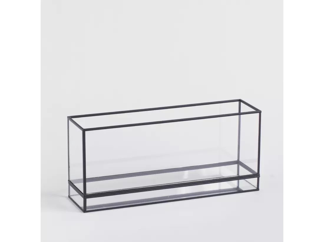 Bougeoir Epochios noir moyen 16.5 x 36.5 x 9.5