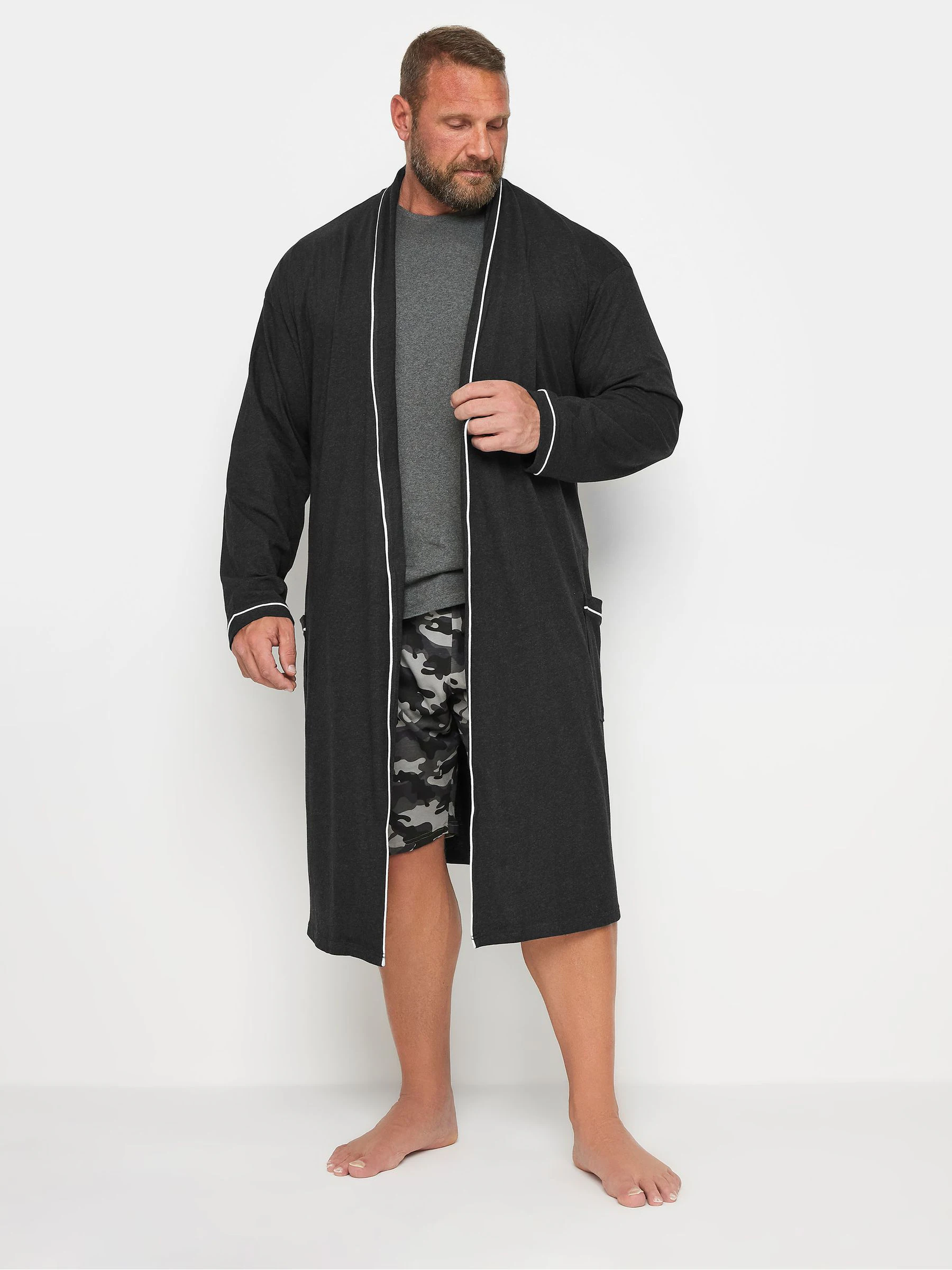 BadRhino Big & Tall Jersey Dressing Gown