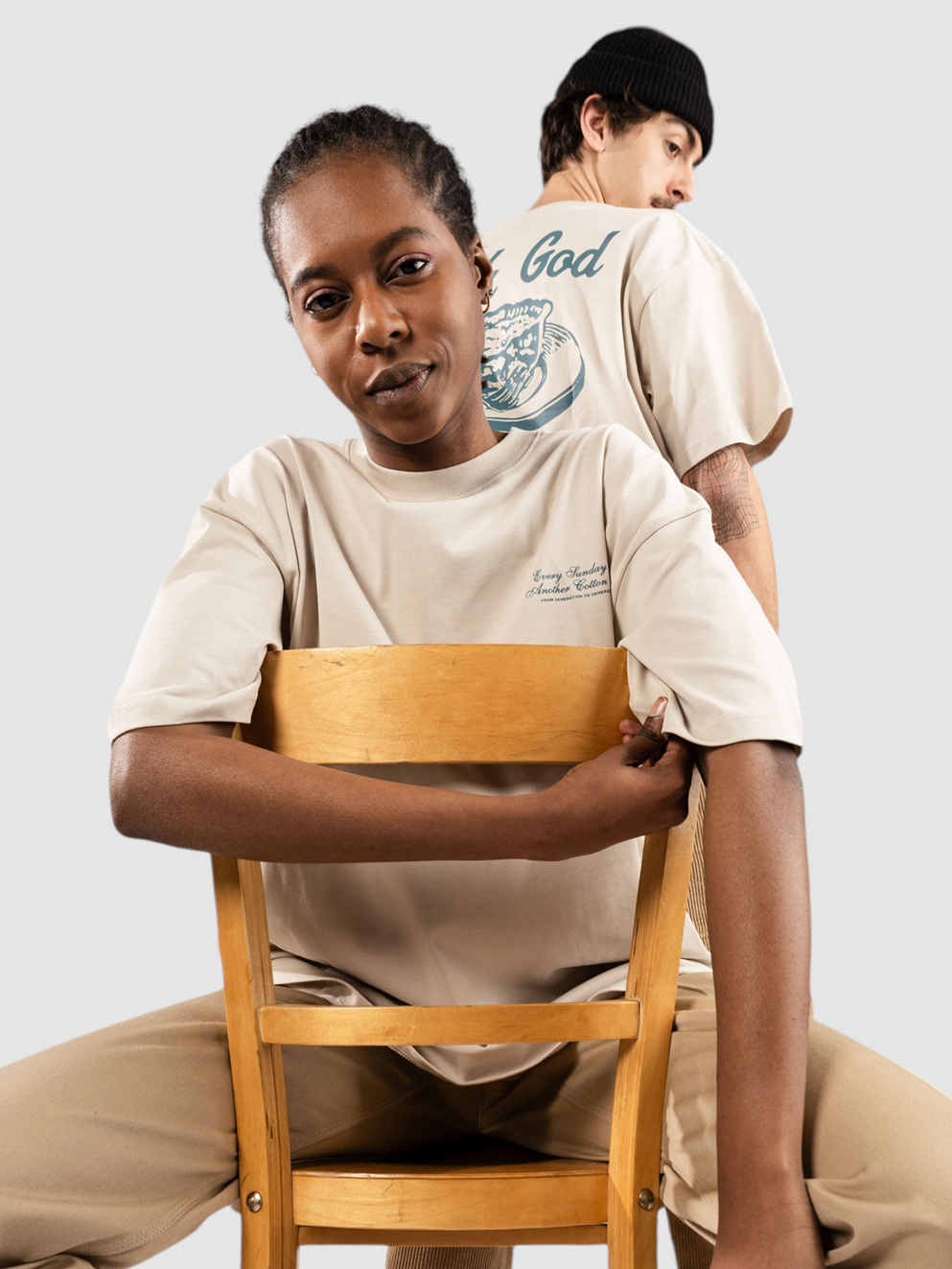 Another Cotton Lab Pie Day T-Shirt off white