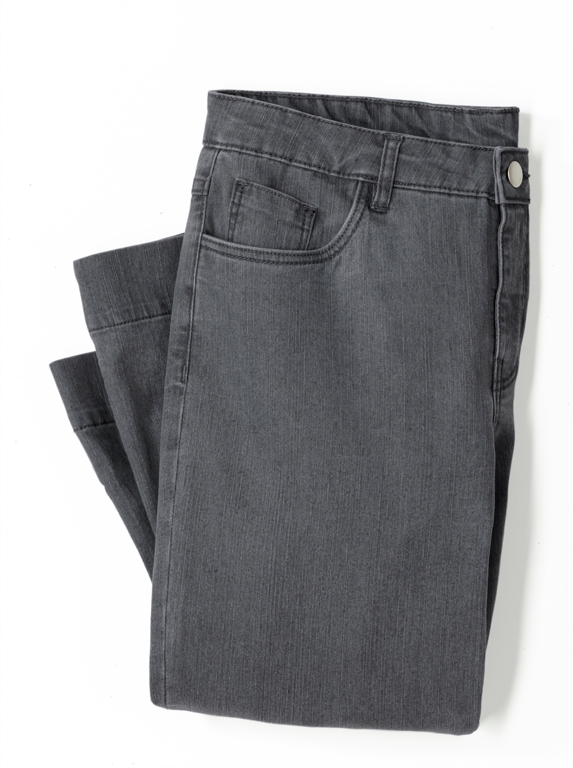 Jeans in stone-grey-denim