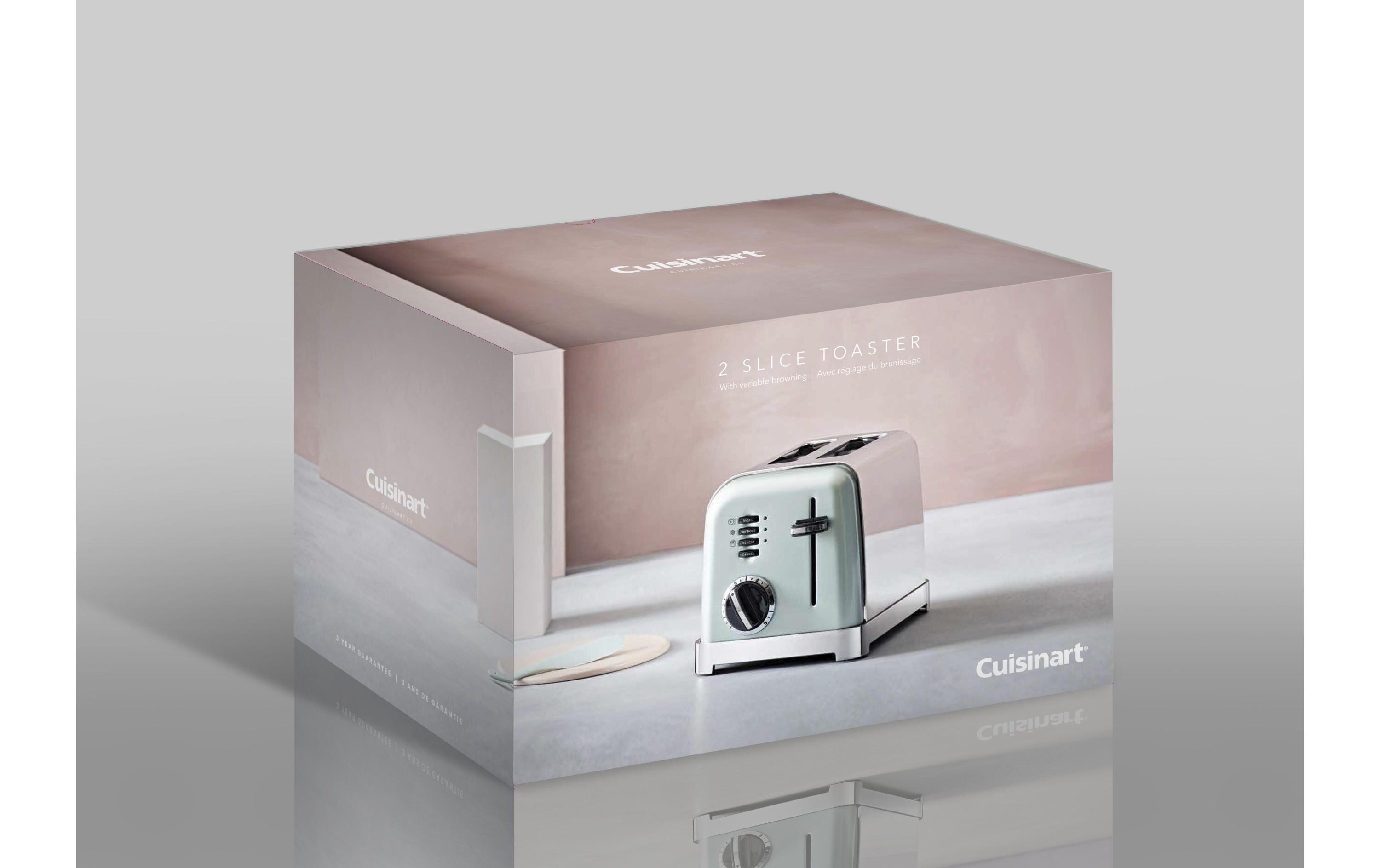 Toaster CPT160GE Grün/SilberKlassischer Toaster, Grün/Silber
