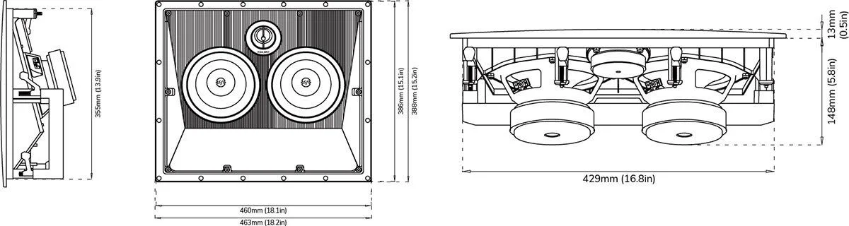 Sonus Faber Palladio PC-563P (la pièce) Enceintes encastrables
