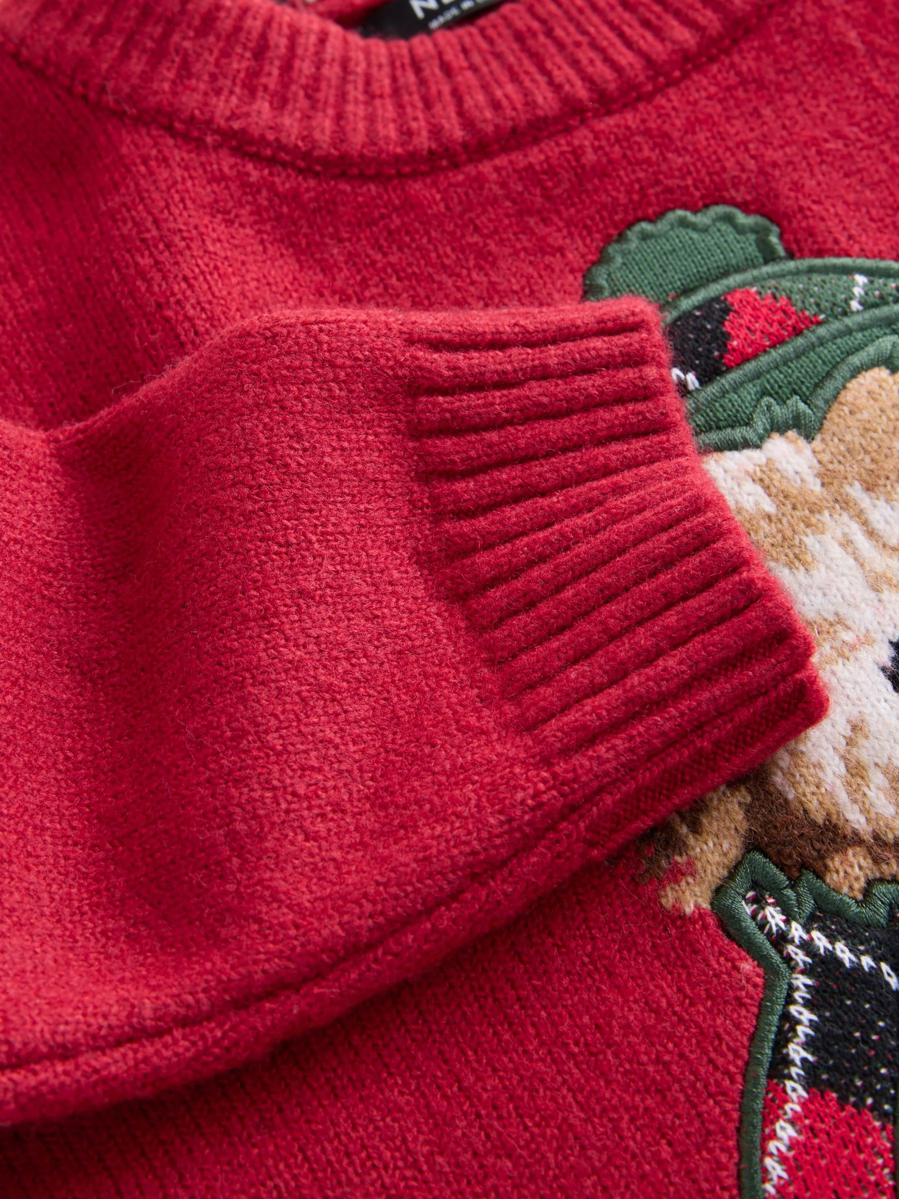 Red Dog Graphic - Matching Family Christmas Jumper (3mths-7yrs)
