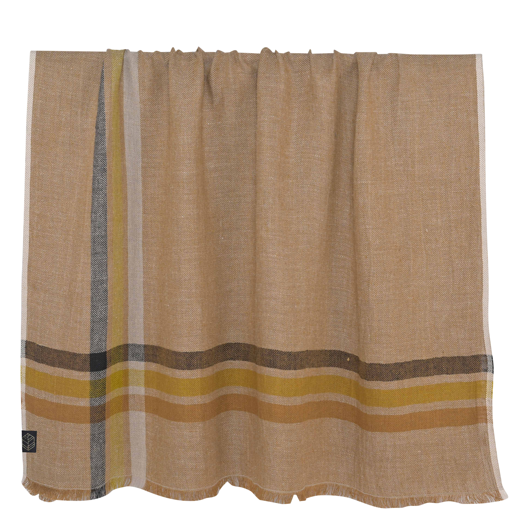MALIBU - Plaid en lin| Marron