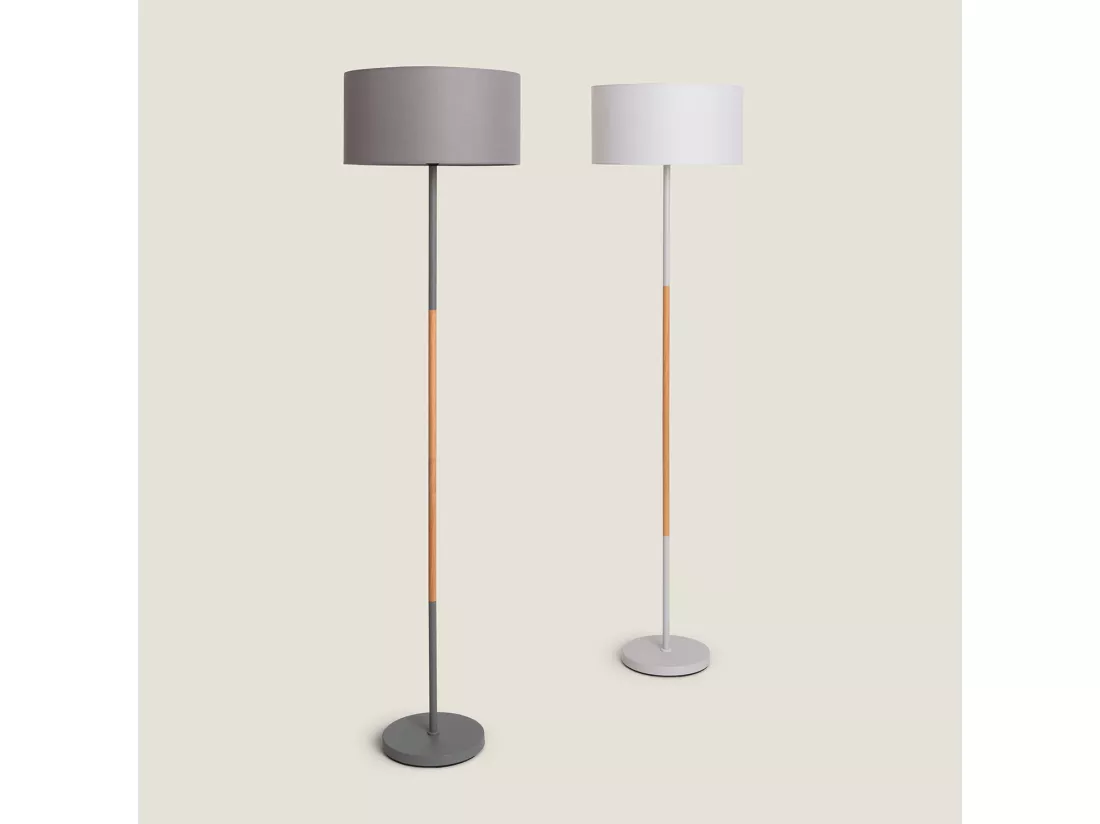 Lampadaire Métal Silinda WiFi avec Variateur Blanc